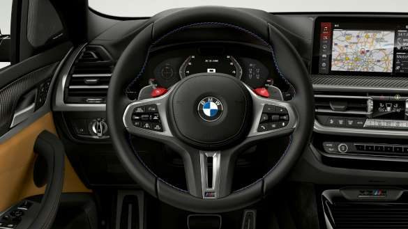 BMW X3 M Competition F97 LCI Facelift 2021 M Lederlenkrad Cockpit